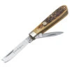 Boker Jigged Brown Bone TS Razor Jack Knife