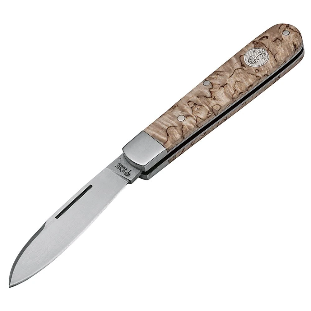 Boker Barlow Prime Curly Birch Wood Folding Knife 1 Boker Barlow Prime Curly Birch Wood Folding Knife