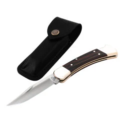 Buck Knives Buck 110 Folding Hunter Knife With Ebony Handle 12 Buck Knives Buck 110 Folding Hunter Knife With Ebony Handle -Multifunctional Tool Store BU0110BRS 6