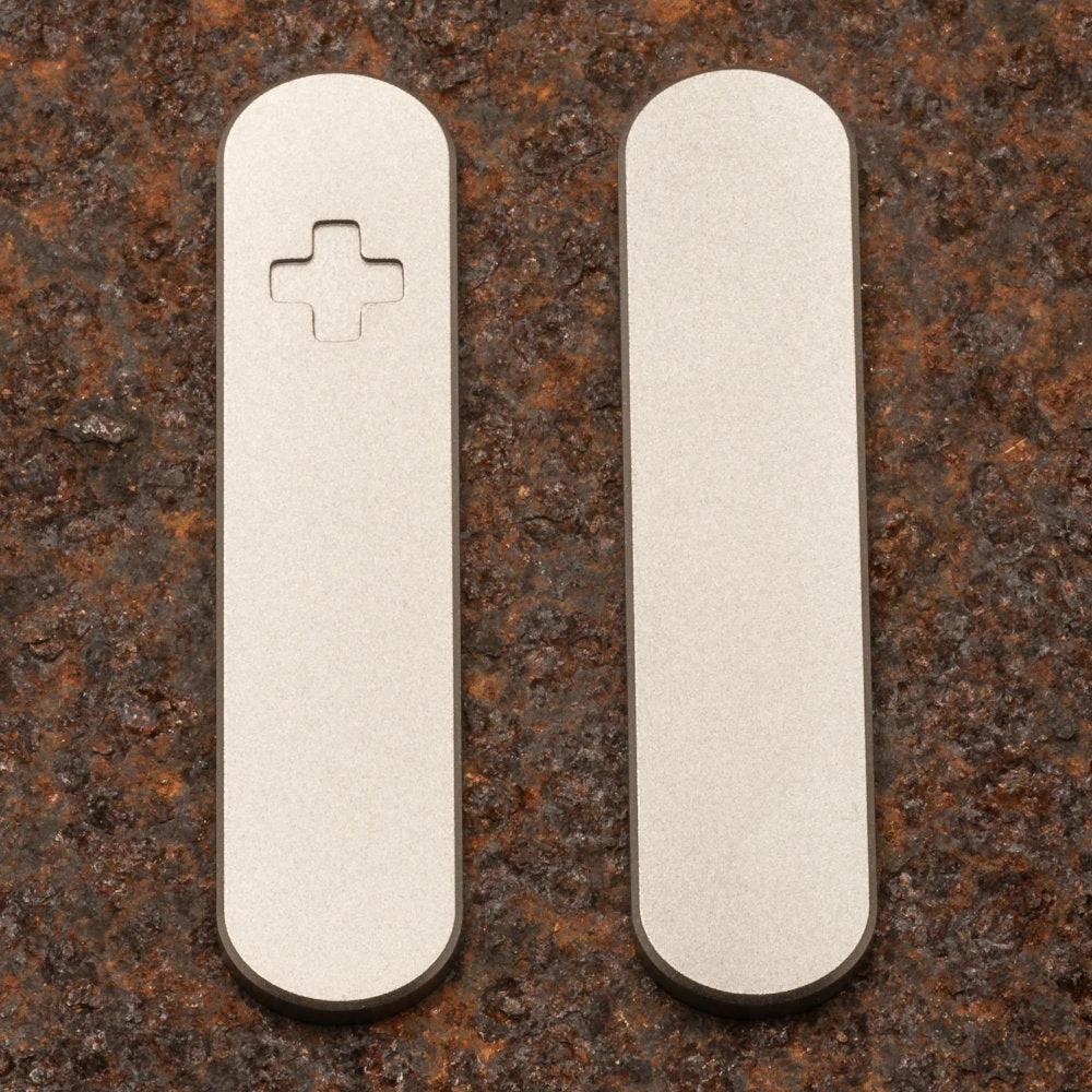 Daily Customs Plain Titanium Handles For 58.2 Mm Swiss Army Knives 1 Daily Customs Plain Titanium Handles For 58.2 Mm Swiss Army Knives