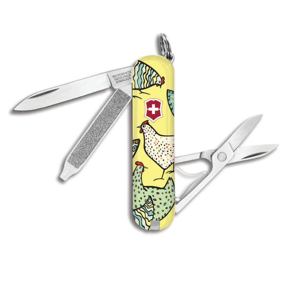 Victorinox Funky Chickens Classic SD Designer Swiss Army Knife 1 Victorinox Funky Chickens Classic SD Designer Swiss Army Knife