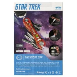 KeySmart Pro Star Trek The Next Generation Compact Key Holder With Tile Smart Location -Multifunctional Tool Store KS411TRKJLP KeySmart Pro Star Trek Picard Package Back