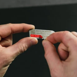 KeySmart RecoverID Anonymous Lost And Found Tag 7 KeySmart RecoverID Anonymous Lost And Found Tag -Multifunctional Tool Store KS701SS KeySmart RecoverID Tag Revealing ID Code