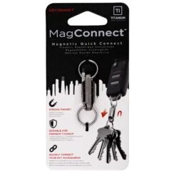 KeySmart MagConnect Titanium Magnetic Quick Disconnect -Multifunctional Tool Store KS814TI KeySmart MagConnect Titanium Package