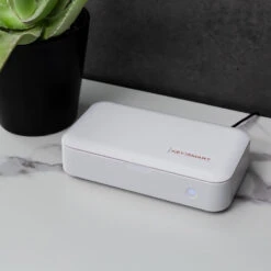 CleanTray UV Sterilization Tray By KeySmart 17 CleanTray UV Sterilization Tray By KeySmart -Multifunctional Tool Store KS907 CleanTray Sterilization Case Closed on Counter