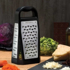 Microplane Elite Box Grater 8 Microplane Elite Box Grater -Multifunctional Tool Store MP34009 Microplane Elite Box Grater Coarse Side with Food