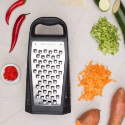 Microplane Elite Box Grater 9 Microplane Elite Box Grater -Multifunctional Tool Store MP34009 Microplane Elite Box Grater with Grated Foods