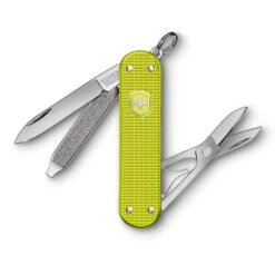 Victorinox Electric Yellow Classic SD Alox 2023 Limited Edition Swiss Army Knife -Multifunctional Tool Store SA06221L23 Electric Yellow Alox 2023 Classic SD Open