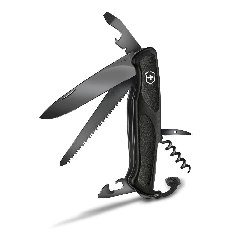 Victorinox Onyx Black RangerGrip 55 Lockblade Swiss Army Knife 2 Victorinox Onyx Black RangerGrip 55 Lockblade Swiss Army Knife - Image 2