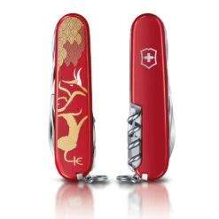 Victorinox Year Of The Ox Huntsman 2021 Limited Edition Swiss Army Knife 8 Victorinox Year Of The Ox Huntsman 2021 Limited Edition Swiss Army Knife -Multifunctional Tool Store SA13714E10 Year of the Ox Huntsman Swiss Army Knife Front and Back