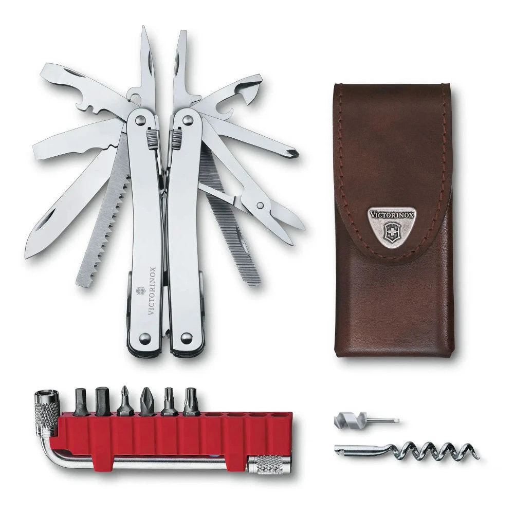 Victorinox SwissTool Spirit Plus Pointed Multi-tool With Leather Box Pouch 1 Victorinox SwissTool Spirit Plus Pointed Multi-tool With Leather Box Pouch