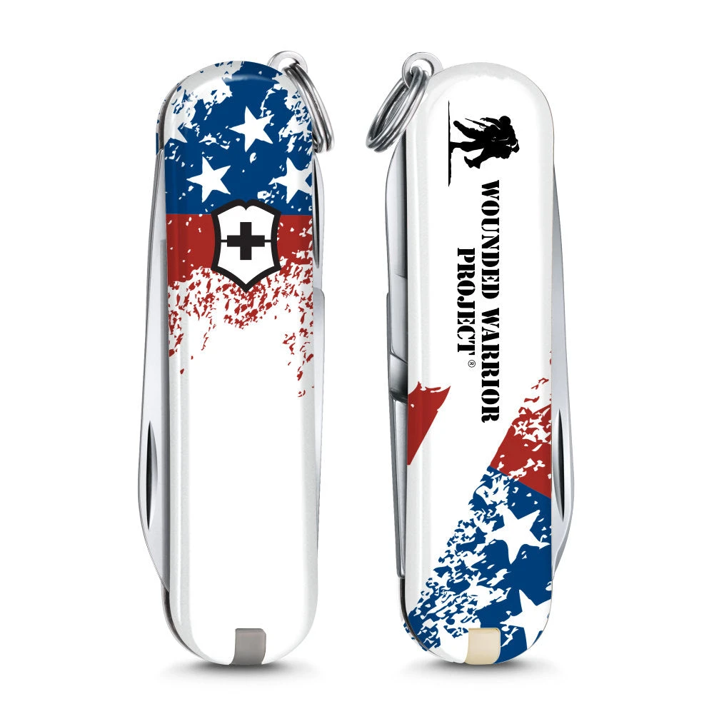 Victorinox Wounded Warrior Project Speckled American Flag Classic SD Swiss Army Knife 2 Victorinox Wounded Warrior Project Speckled American Flag Classic SD Swiss Army Knife - Image 2