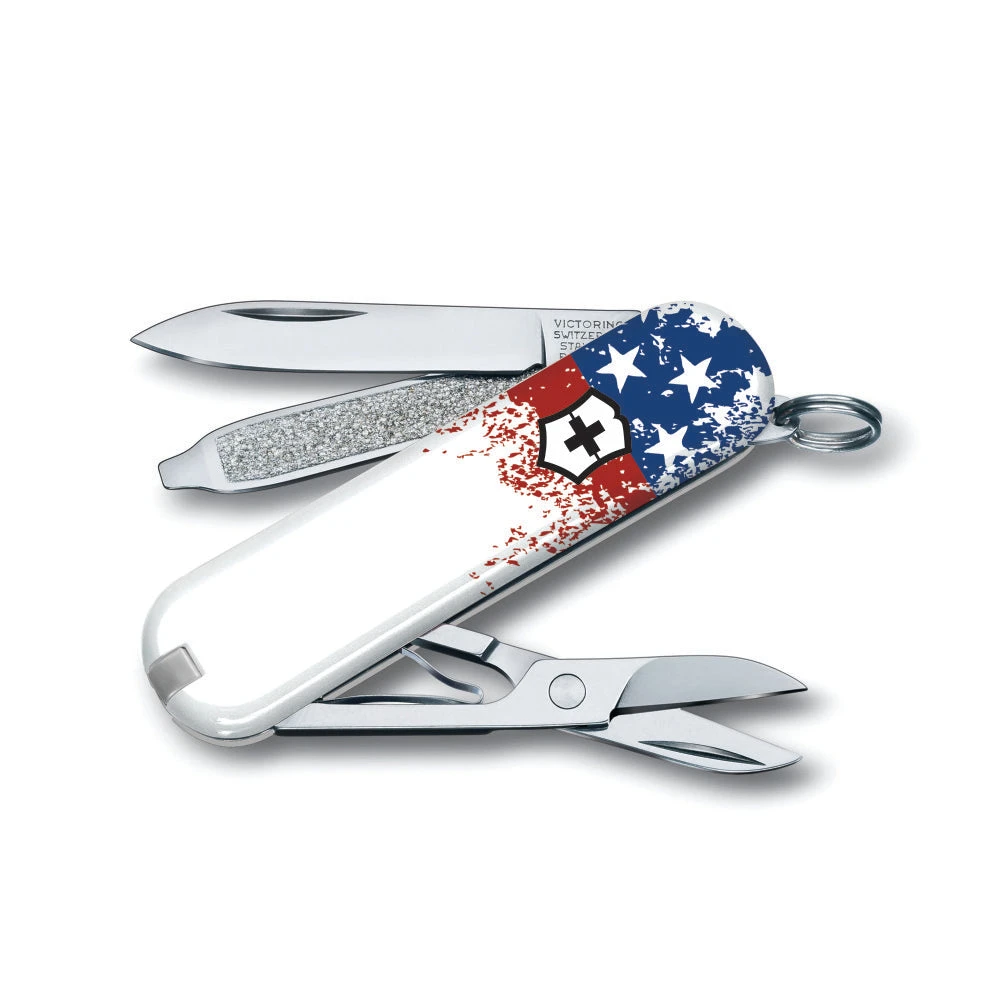 Victorinox Wounded Warrior Project Speckled American Flag Classic SD Swiss Army Knife 3 Victorinox Wounded Warrior Project Speckled American Flag Classic SD Swiss Army Knife - Image 3