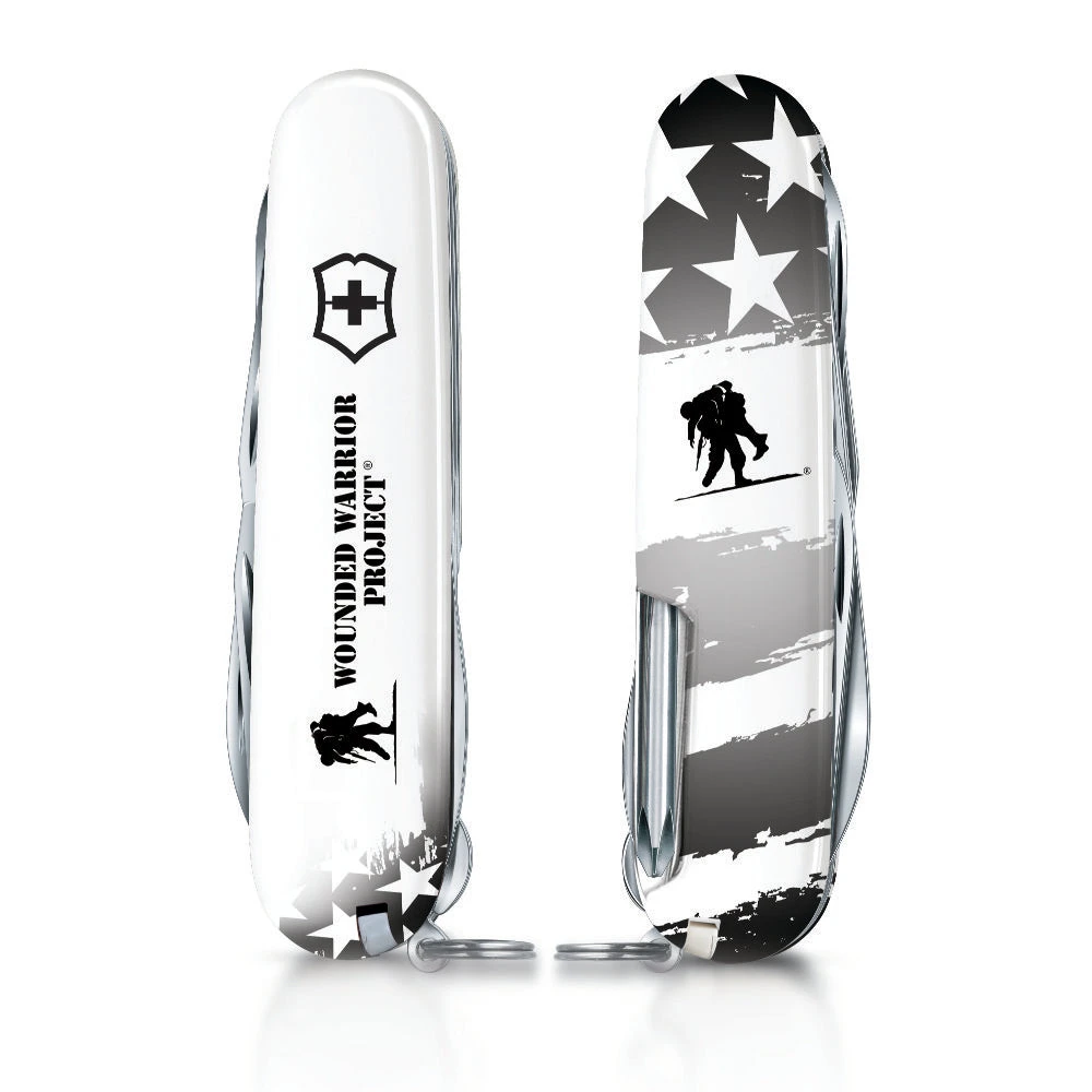 Victorinox Wounded Warrior Project Black And White American Flag Fieldmaster Swiss Army Knife 2 Victorinox Wounded Warrior Project Black And White American Flag Fieldmaster Swiss Army Knife - Image 2