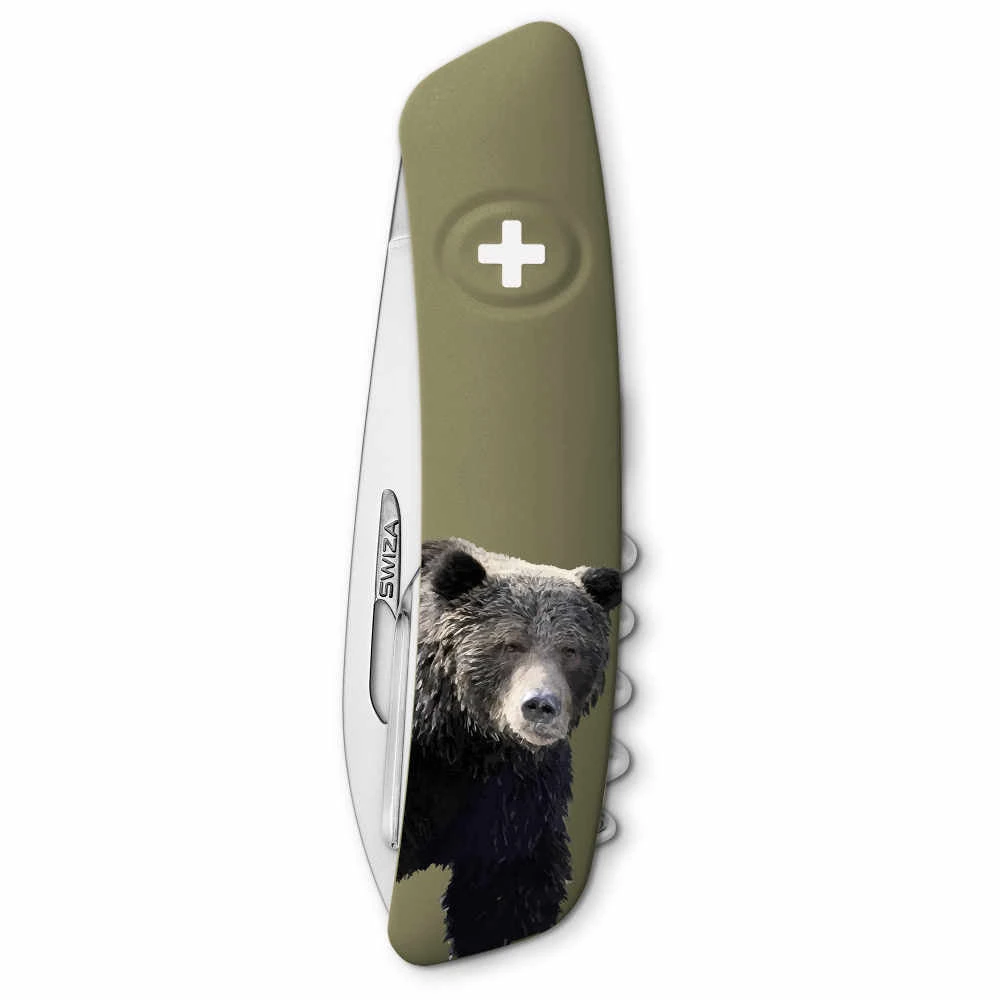 Swiza Wildlife TT03 Swiss Tick Tool Pocket Knife, Brown Bear 3 Swiza Wildlife TT03 Swiss Tick Tool Pocket Knife, Brown Bear - Image 3