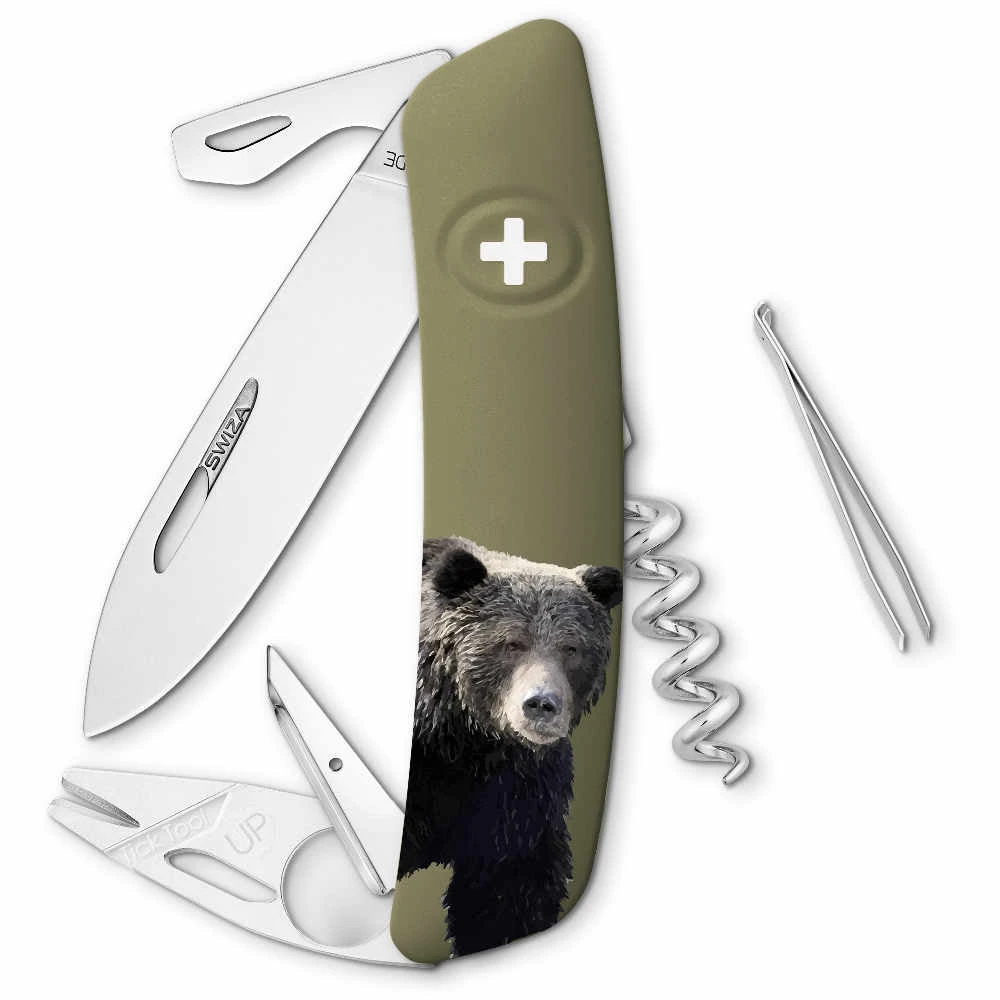 Swiza Wildlife TT03 Swiss Tick Tool Pocket Knife, Brown Bear 1 Swiza Wildlife TT03 Swiss Tick Tool Pocket Knife, Brown Bear
