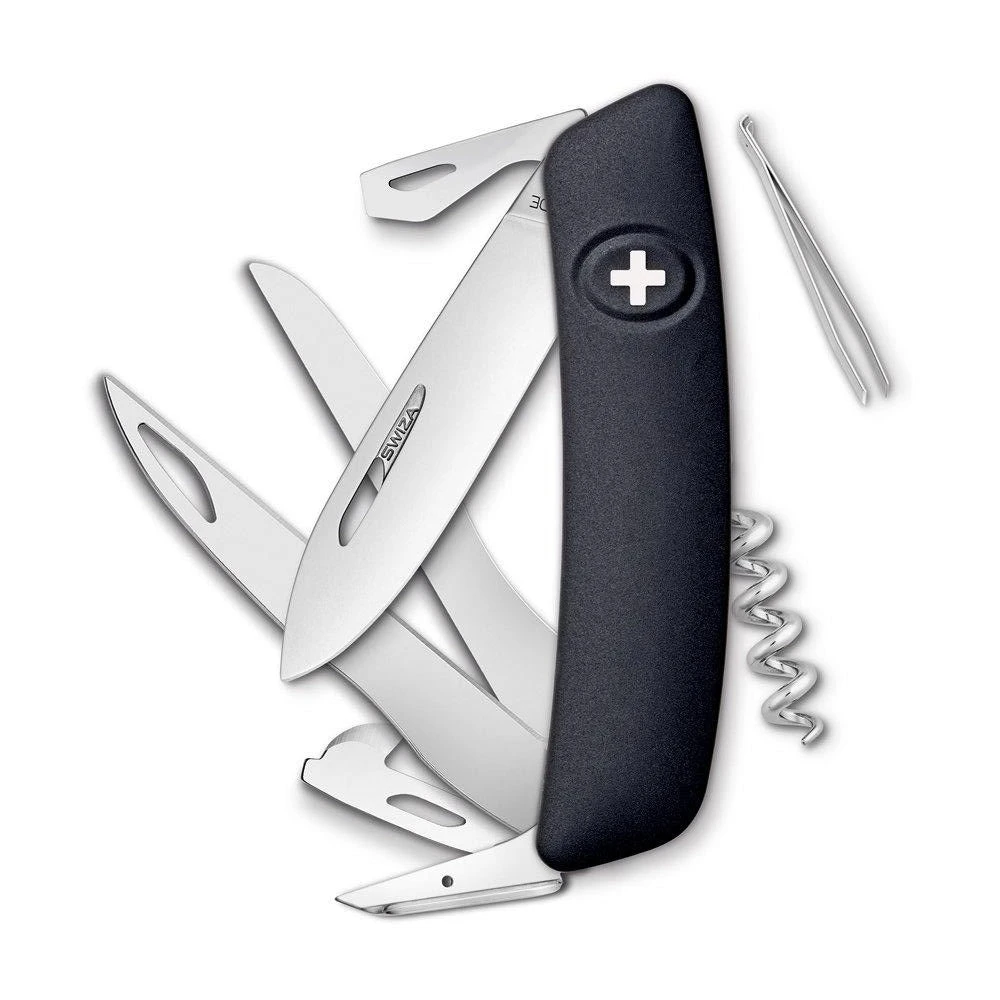 Swiza D07 Swiss Pocket Knife, Black 1 Swiza D07 Swiss Pocket Knife, Black