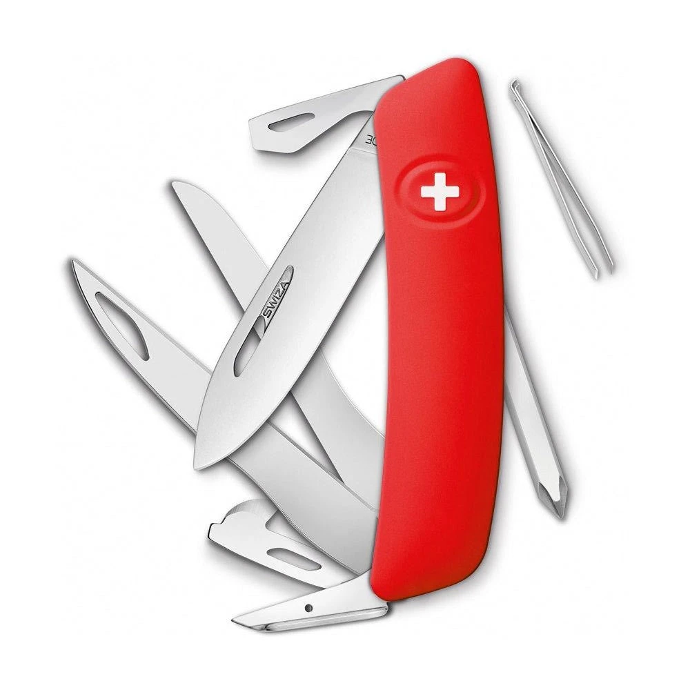 Swiza D08 Swiss Pocket Knife, Red 1 Swiza D08 Swiss Pocket Knife, Red