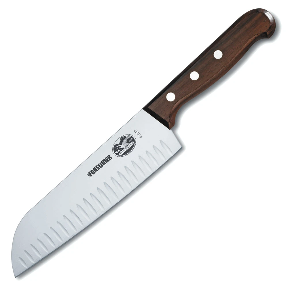 Victorinox Rosewood 7" Santoku Granton Knife 1 Victorinox Rosewood 7" Santoku Granton Knife
