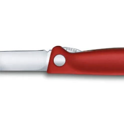 Swiss Classic 4.3" Foldable Paring Knife By Victorinox 11 Swiss Classic 4.3" Foldable Paring Knife By Victorinox -Multifunctional Tool Store VF67801F Red Folding Parer Liner Lock Detail