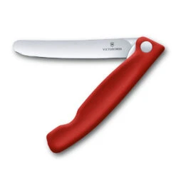 Swiss Classic 4.3" Foldable Paring Knife By Victorinox 14 Swiss Classic 4.3" Foldable Paring Knife By Victorinox -Multifunctional Tool Store VF67801F Red Folding Parer Open