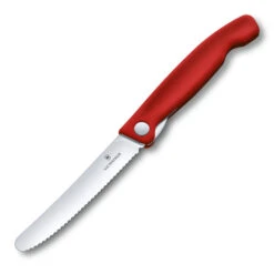 Swiss Classic 4.3" Foldable Serrated Paring Knife By Victorinox 13 Swiss Classic 4.3" Foldable Serrated Paring Knife By Victorinox -Multifunctional Tool Store VF67831F Foldable Serrated Parer Open