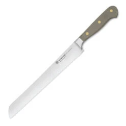 Wusthof Classic Colors 9" Double-Serrated Bread Knife 13 Wusthof Classic Colors 9" Double-Serrated Bread Knife -Multifunctional Tool Store WU1061706123 Wusthof Classic Colors 9 inch Bread Knife Velvet Oyster