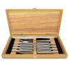 Wusthof 10-Piece Stainless Steel Steak And Carving Knife Set In Olivewood Chest
