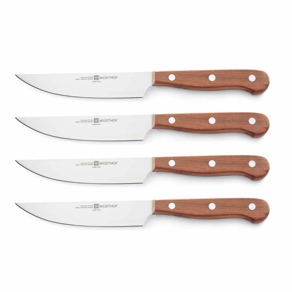 Wusthof Four-Piece Plum Steak Knife Set 1 Wusthof Four-Piece Plum Steak Knife Set