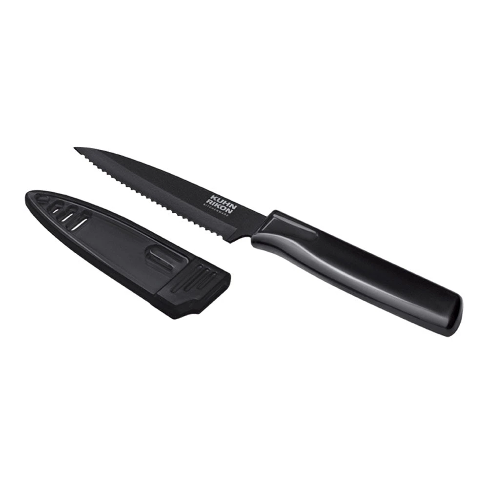 Kuhn Rikon Colori 4" Serrated Paring Knife 3 Kuhn Rikon Colori 4" Serrated Paring Knife - Image 3