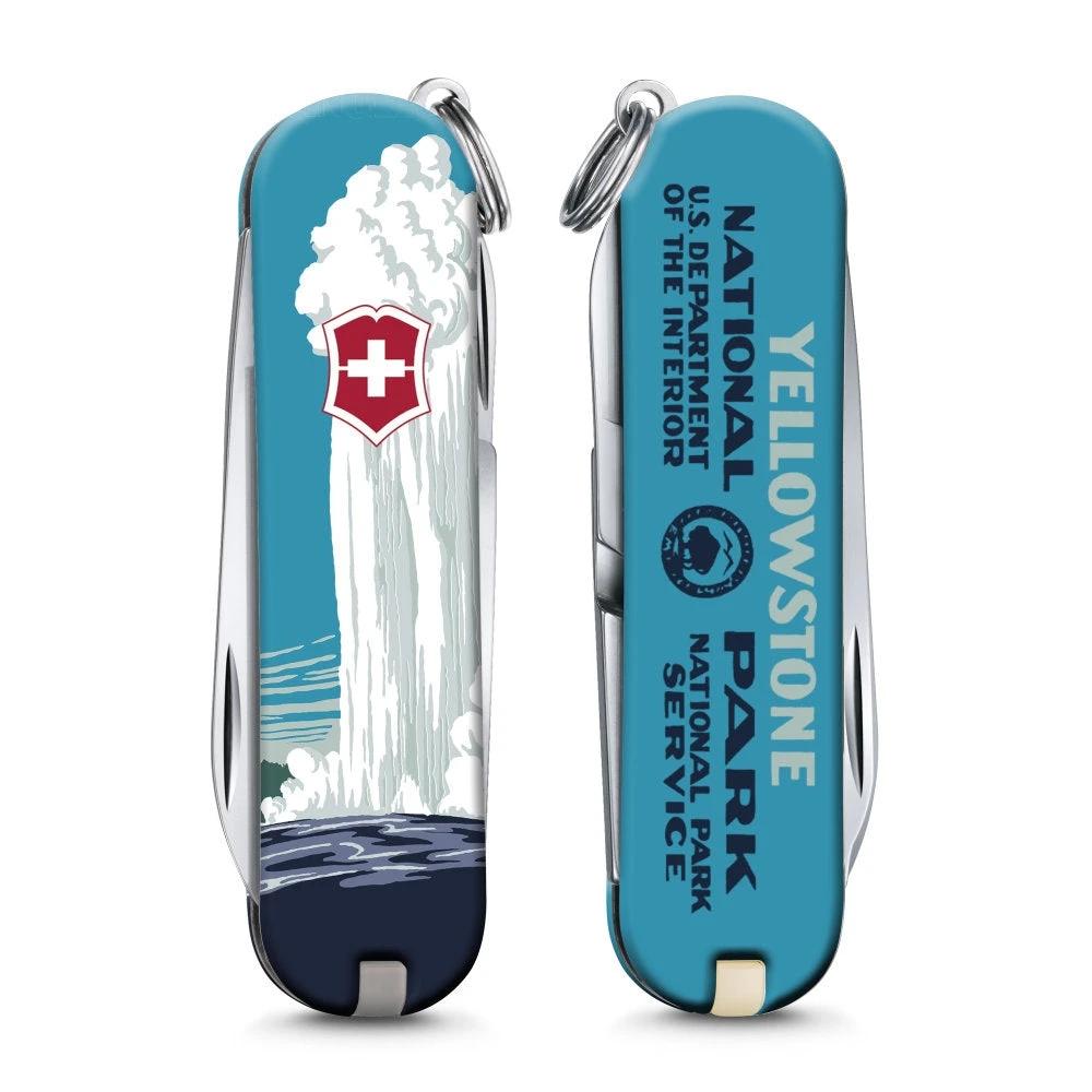 Victorinox Yellowstone National Park Poster Art Classic SD Swiss Army Knife 2 Victorinox Yellowstone National Park Poster Art Classic SD Swiss Army Knife - Image 2