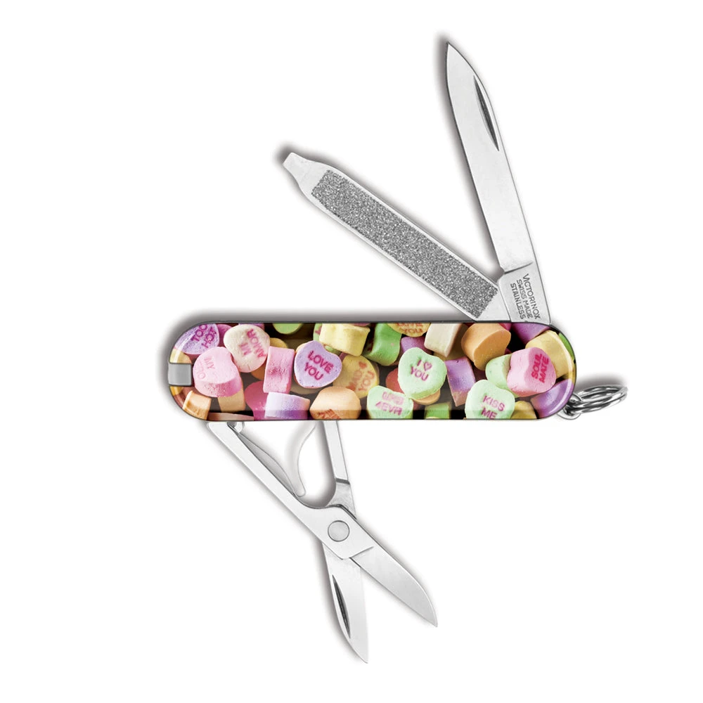Victorinox Conversation Hearts Classic SD Designer Swiss Army Knife 2 Victorinox Conversation Hearts Classic SD Designer Swiss Army Knife - Image 2