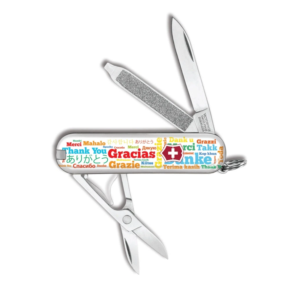 Victorinox Thank You Classic SD Designer Swiss Army Knife 2 Victorinox Thank You Classic SD Designer Swiss Army Knife - Image 2