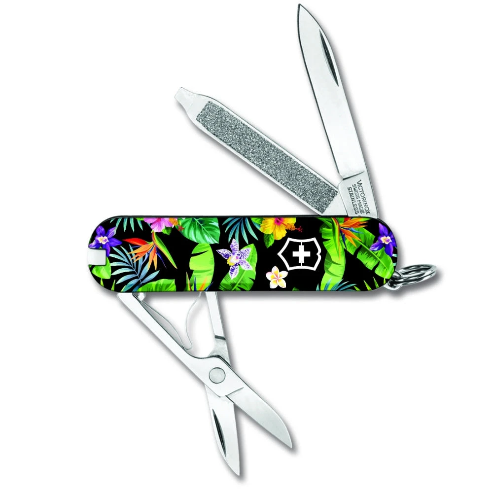 Victorinox Tropical Flowers Classic SD Designer Swiss Army Knife 1 Victorinox Tropical Flowers Classic SD Designer Swiss Army Knife