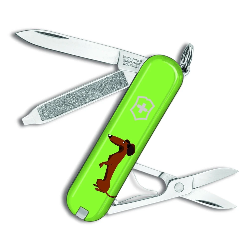 Victorinox Dachshund Dog Classic SD Designer Swiss Army Knife 1 Victorinox Dachshund Dog Classic SD Designer Swiss Army Knife