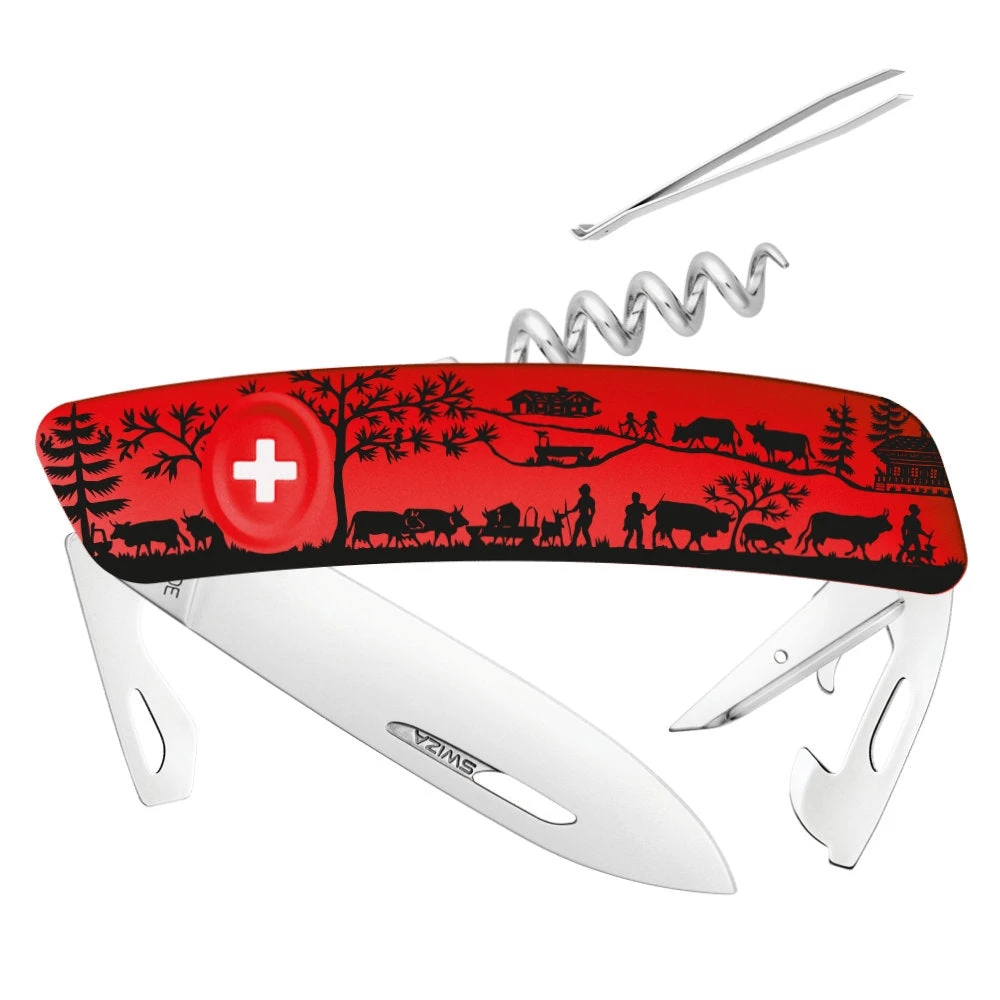 Swiza D03 Heimat Red Swiss Pocket Knife 1 Swiza D03 Heimat Red Swiss Pocket Knife