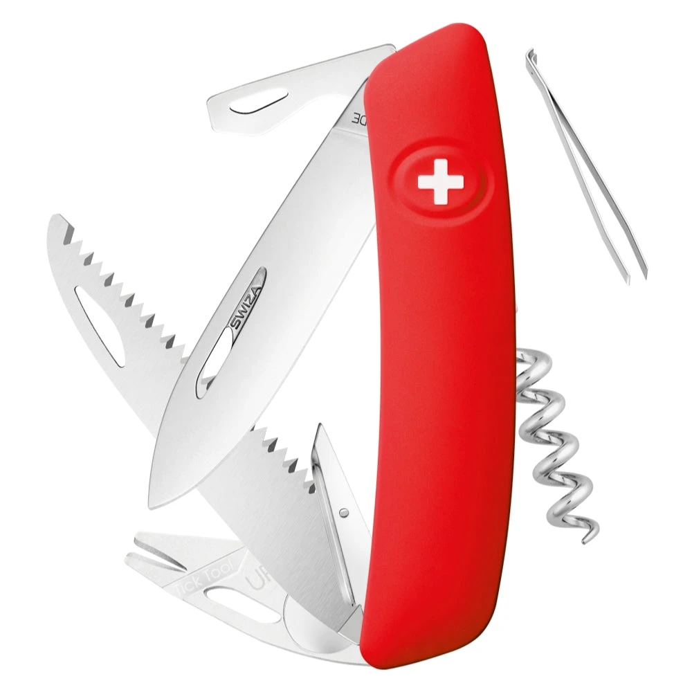 Swiza TT05 Swiss Tick Tool Pocket Knife, Red 1 Swiza TT05 Swiss Tick Tool Pocket Knife, Red