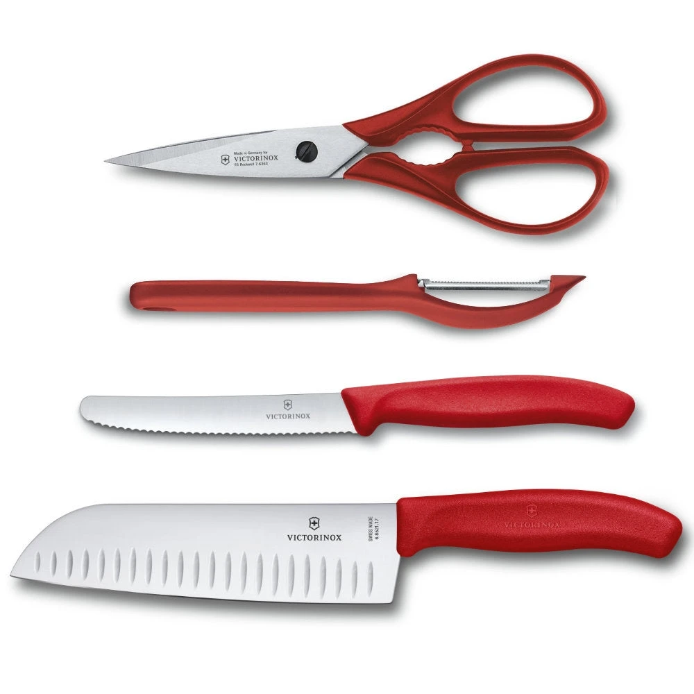 Victorinox Swiss Classic Red 4-Piece Kitchen Set 1 Victorinox Swiss Classic Red 4-Piece Kitchen Set