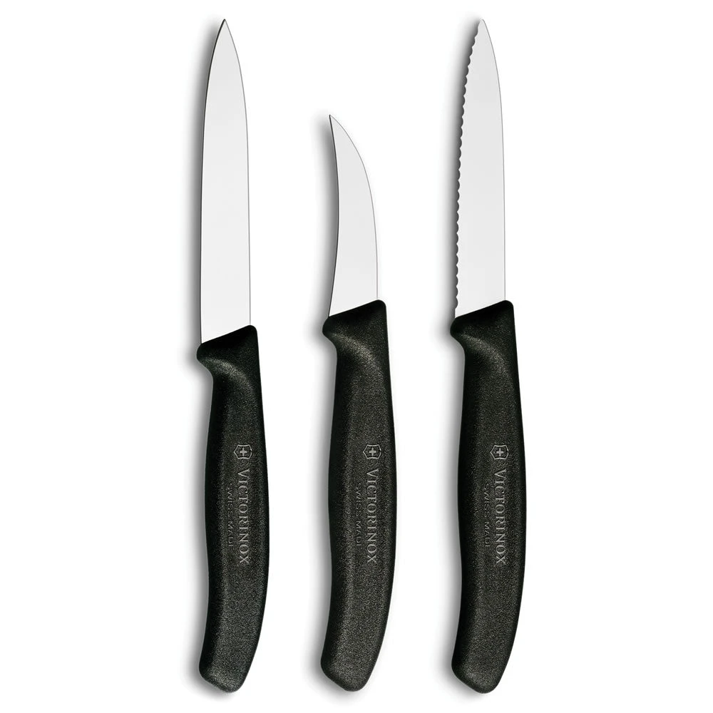 Swiss Classic 3-Piece Chef's Paring Knife Set By Victorinox 1 Swiss Classic 3-Piece Chef's Paring Knife Set By Victorinox