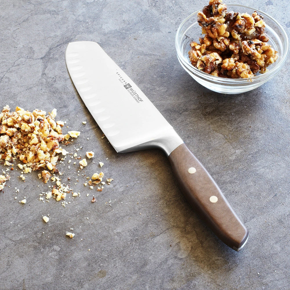Wusthof Epicure 7" Hollow Edge Santoku Knife 2 Wusthof Epicure 7" Hollow Edge Santoku Knife - Image 2