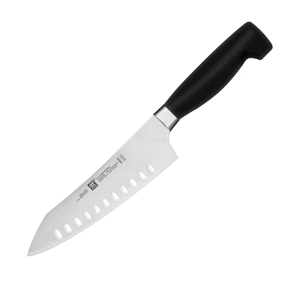 Zwilling TWIN Four Star 7" Hollow Edge Rocking Santoku Knife 1 Zwilling TWIN Four Star 7" Hollow Edge Rocking Santoku Knife