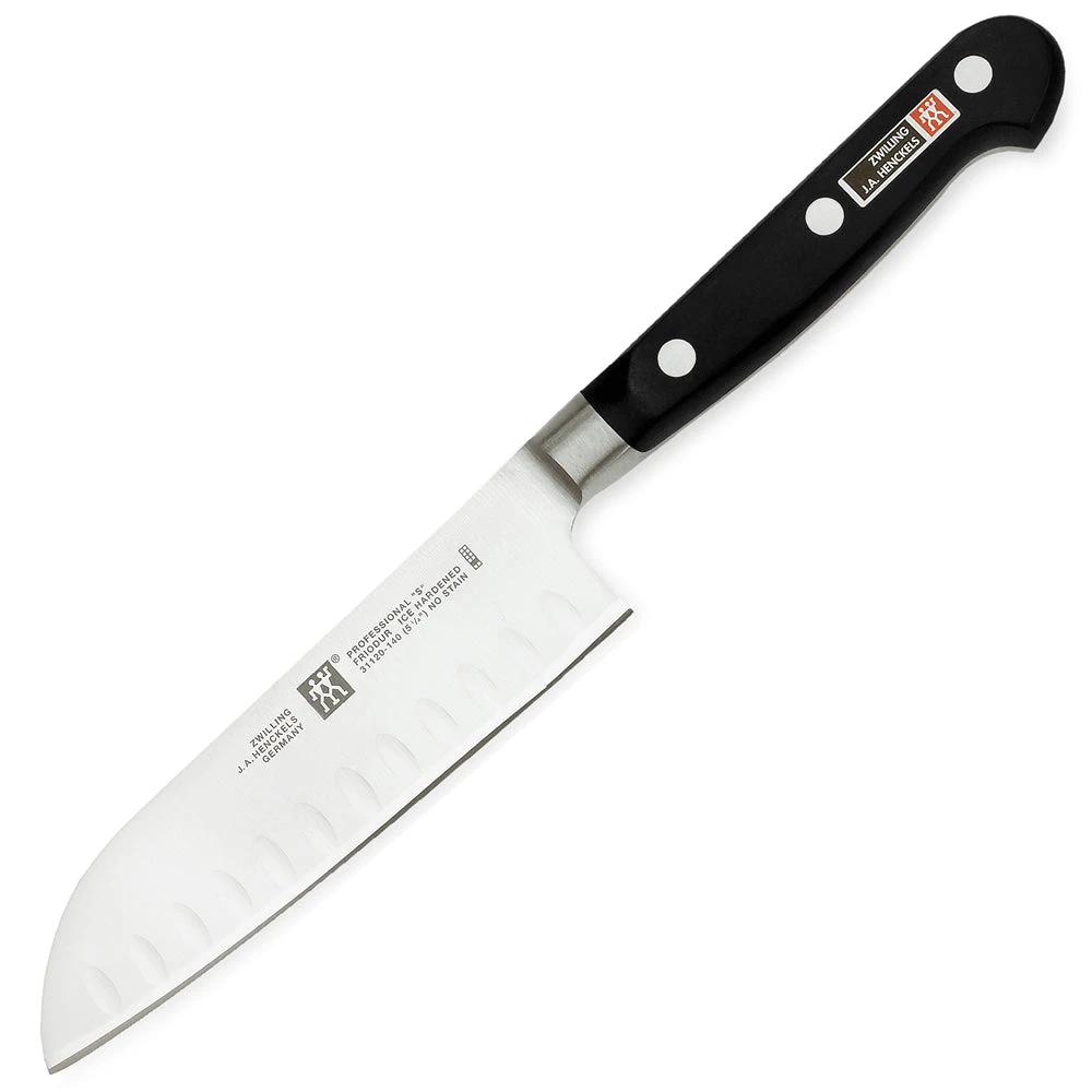 Zwilling TWIN Professional "S" 5" Santoku Hollow Edge Knife 1 Zwilling TWIN Professional "S" 5" Santoku Hollow Edge Knife