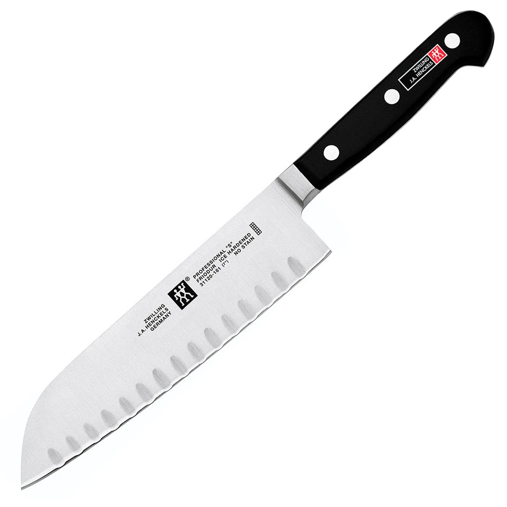 Zwilling TWIN Professional "S" 7" Santoku Hollow Edge Knife 1 Zwilling TWIN Professional "S" 7" Santoku Hollow Edge Knife