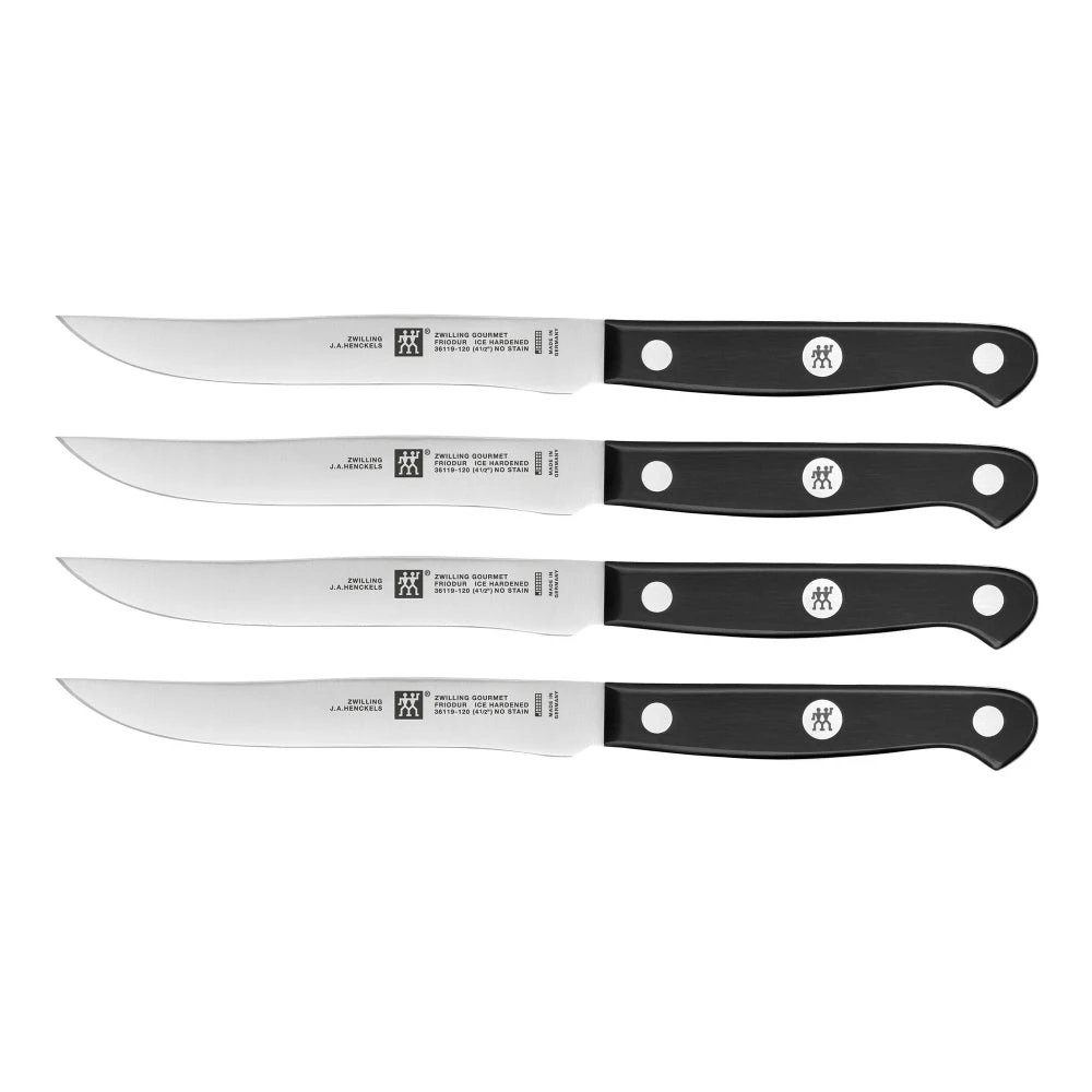 TWIN Gourmet 4-Piece Steak Knife Set By Zwilling J.A. Henckels 1 TWIN Gourmet 4-Piece Steak Knife Set By Zwilling J.A. Henckels