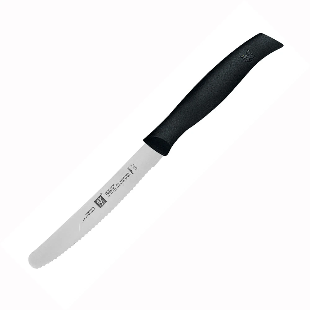 Zwilling TWIN Grip 4.5" Universal Serrated Knife 2 Zwilling TWIN Grip 4.5" Universal Serrated Knife - Image 2