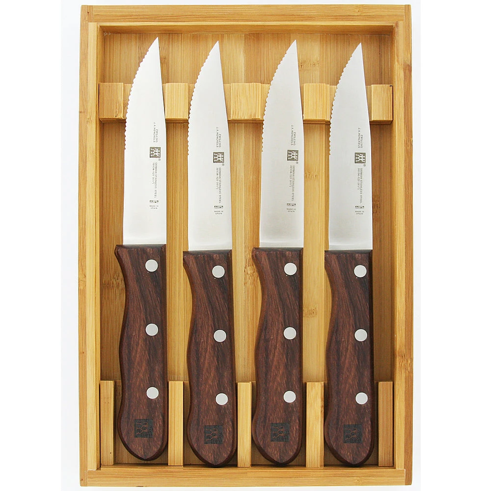 Zwilling TWIN 4-Piece Steakhouse Steak Knife Set 1 Zwilling TWIN 4-Piece Steakhouse Steak Knife Set